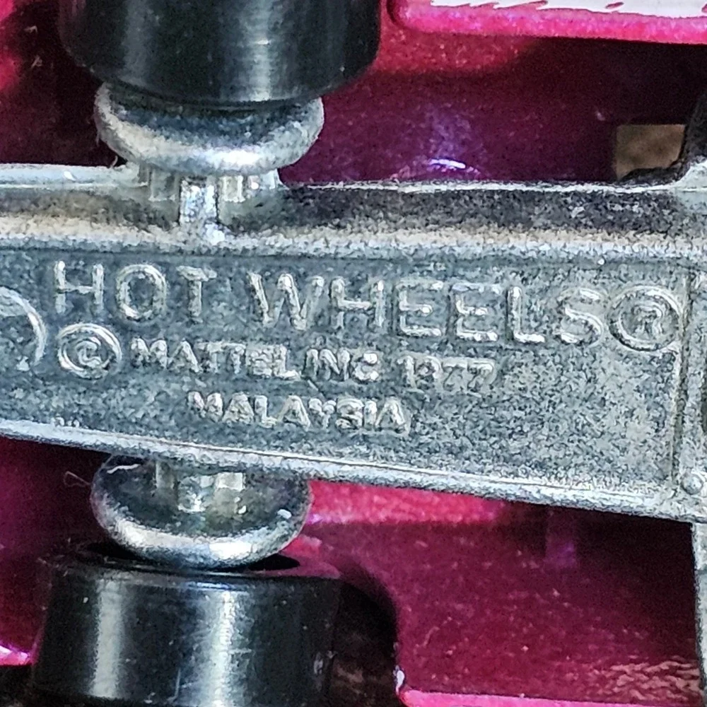Hot Wheels Bonneville Bullet Pink Funny Car Dragster Mattel 1977 Malaysia Vintag
